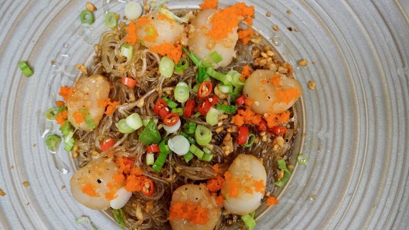 steamed scallop with glass noodles
