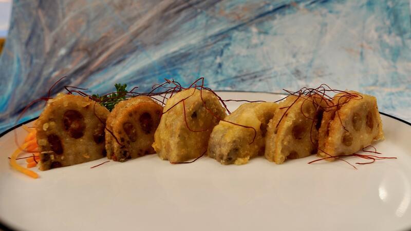 lotus shrimp cake
